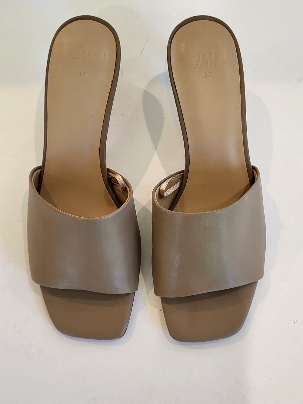 H&M Taupe Slide Sandals